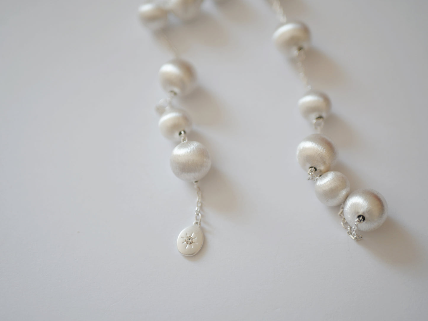 CLASSIC HANDCRAFTED 80CM PLATINUM-PLATED FINE TEXTURED AJUSTABLE NECKLACE