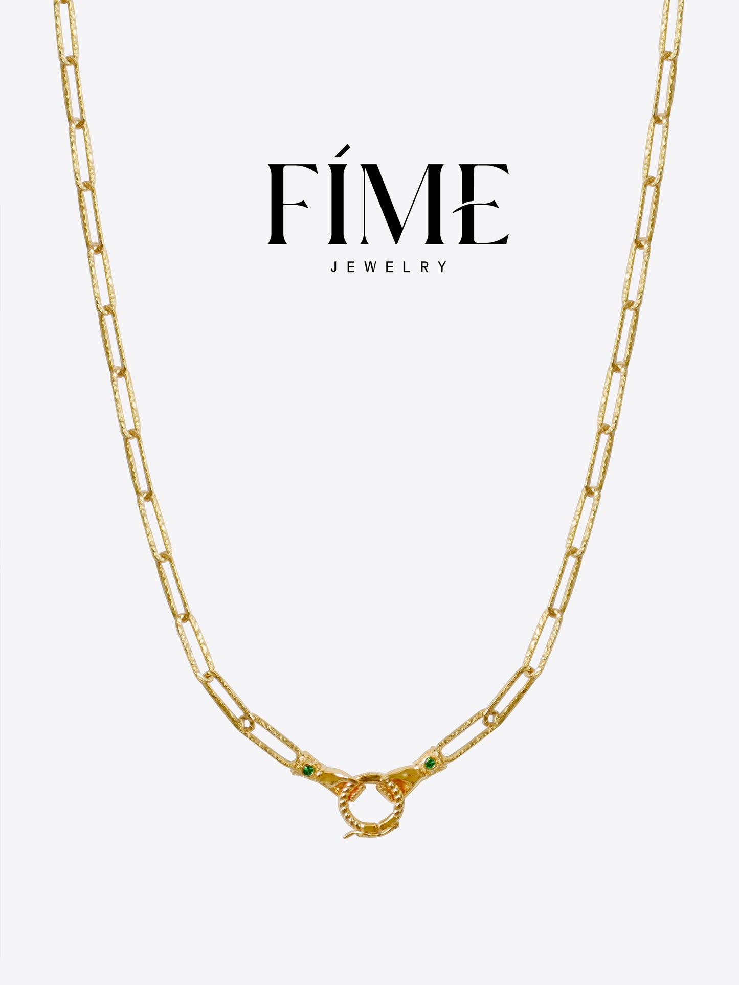 MYSTERIE 18K GOLD HAND-IN-HAND VERSATILE NECKLACE