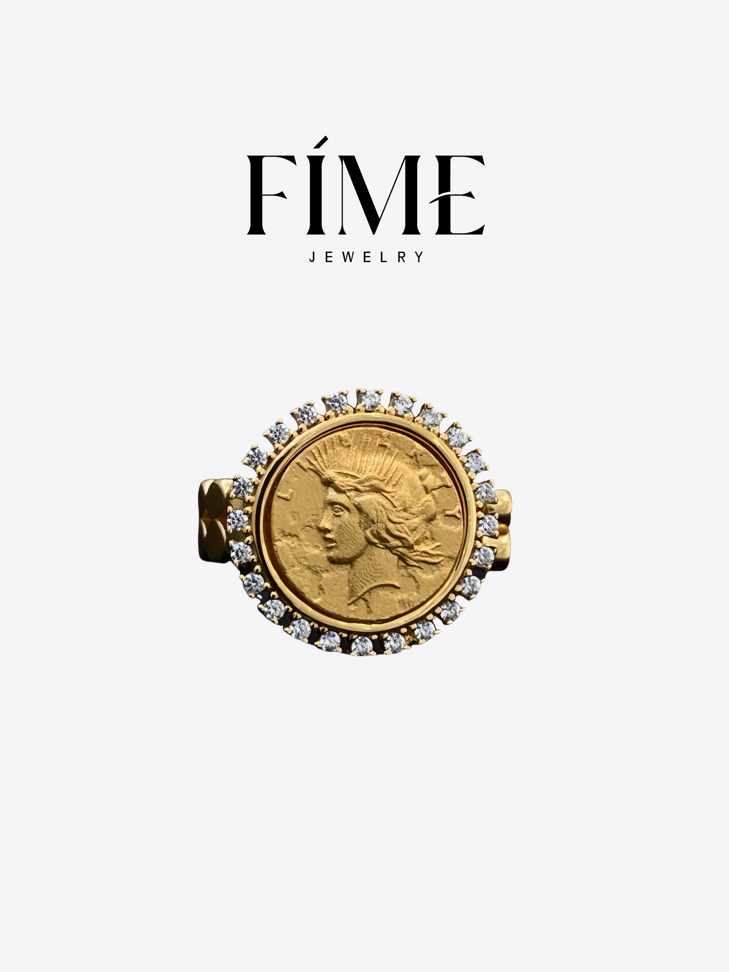 MYSTERIE LIBERTY GODDESS COIN RING