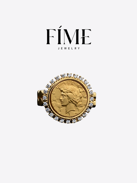 MYSTERIE LIBERTY GODDESS COIN RING