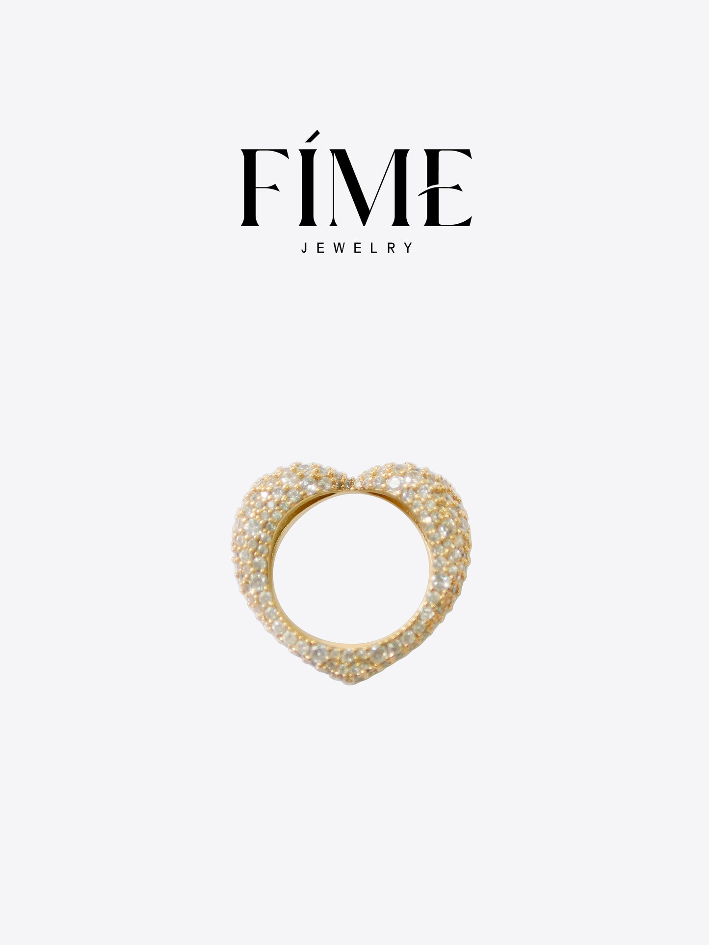 CLASSIC AMOUR MICROPAVED HEART RING