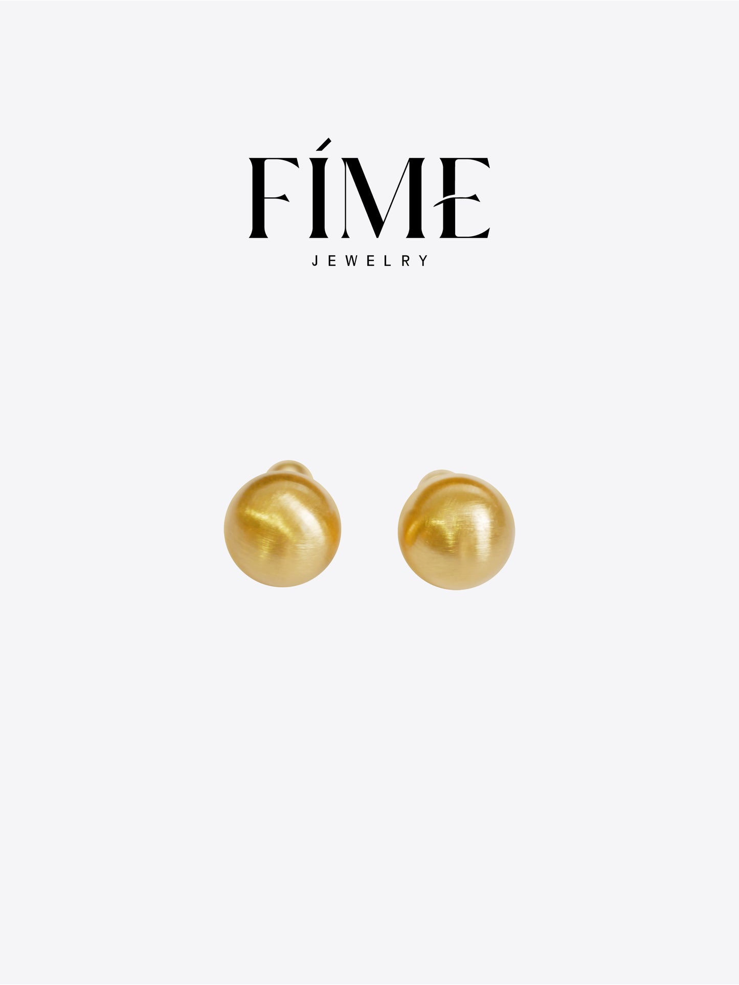 CLASSIC HANDCRAFTED   18K GOLD-PLATED  FINE TEXTURED EARRINGS 16MM