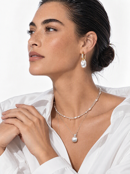 CLASSIC BRUSHED SILVER ADJUSTABLE CHAIN NECKLACE